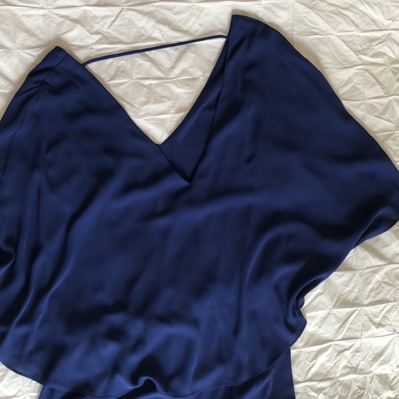 BCBG MaxAzria Short Shorts Romper in Royal Blue - Picture 4 of 5